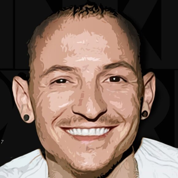 16x20 Linkin Park Rock Star Chester Smiling Portrait Oil Painting Art‎ Poster - Picture 2 of 4